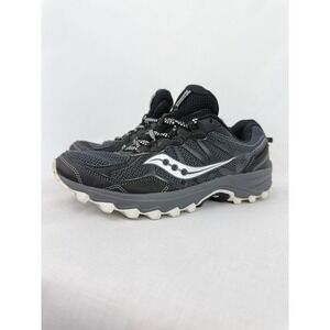 Saucony Excursion TR14 Women 8.5‎ Black Grey Running Trail Shoes Sneakers S10392